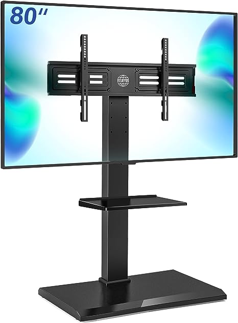 FITUEYES テレビ台 壁寄せテレビスタンド 50-80インチテレビに対応 角度調節可能 高さ調整可能 耐荷重50kg 収納可能 鉄製 TT208001MB